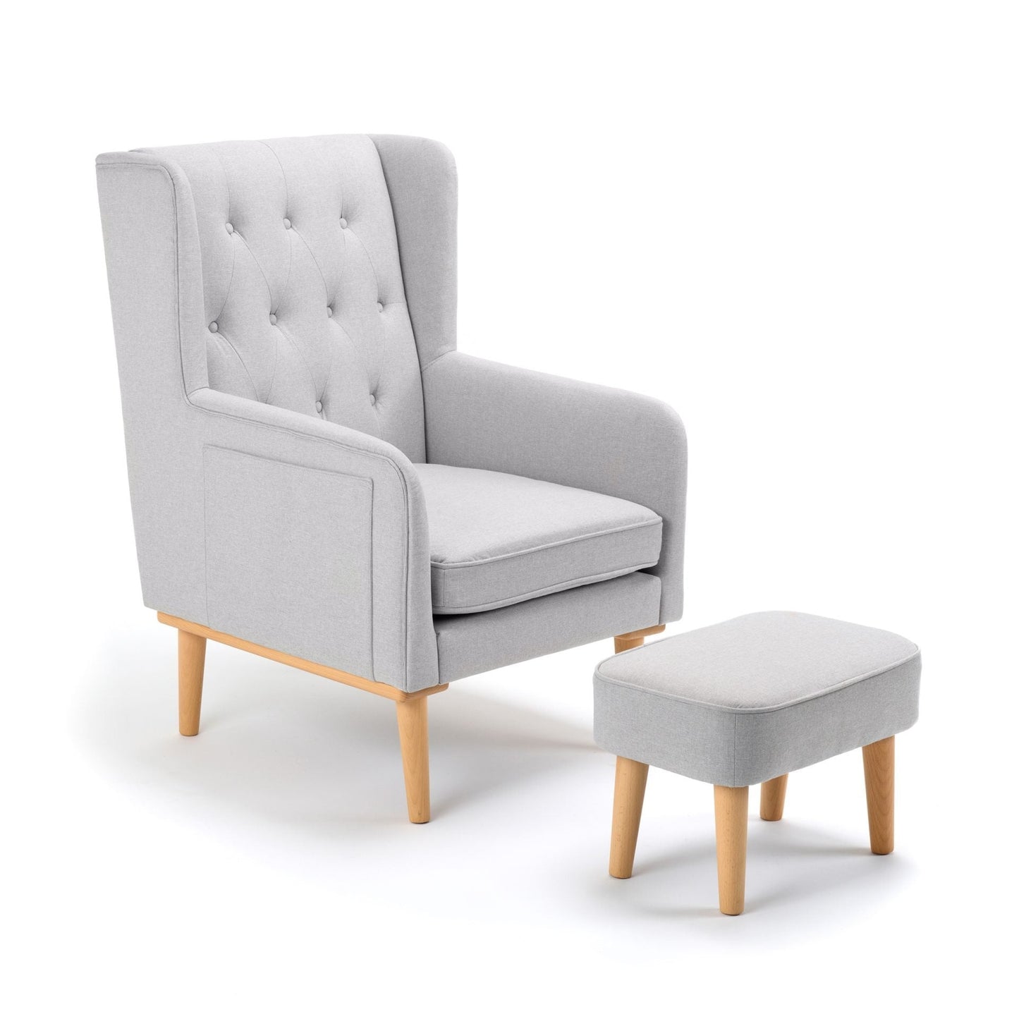 Lux Nursing Chair & Footstool – Converts Rocker to Armchair