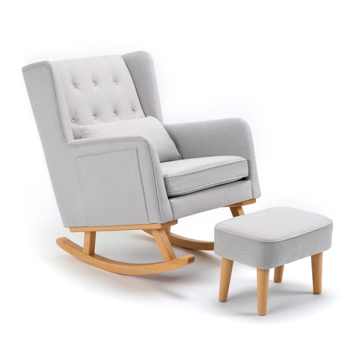 Lux Nursing Chair & Footstool – Converts Rocker to Armchair