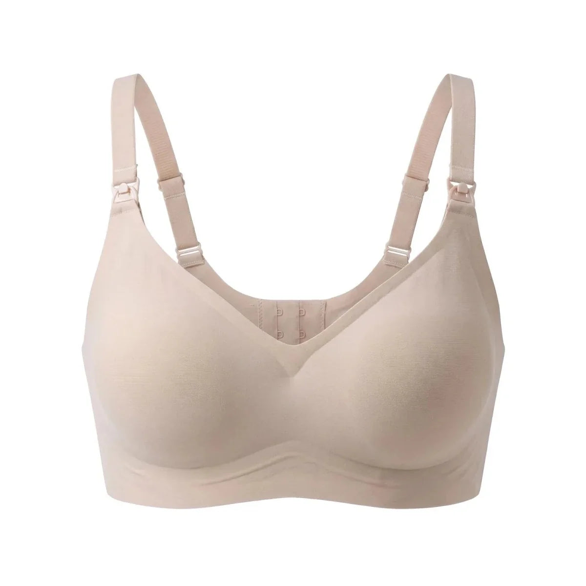 Baby Mom Women's Seamless V-Neck Non-Padded Nursing Bra