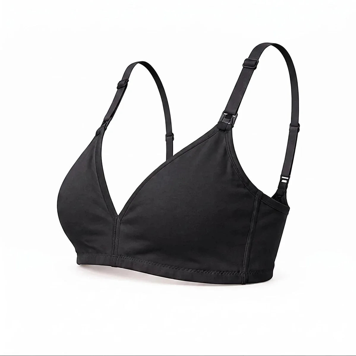 Baby Mom Women's Lace Neckline Non-Padded Nursing Bra