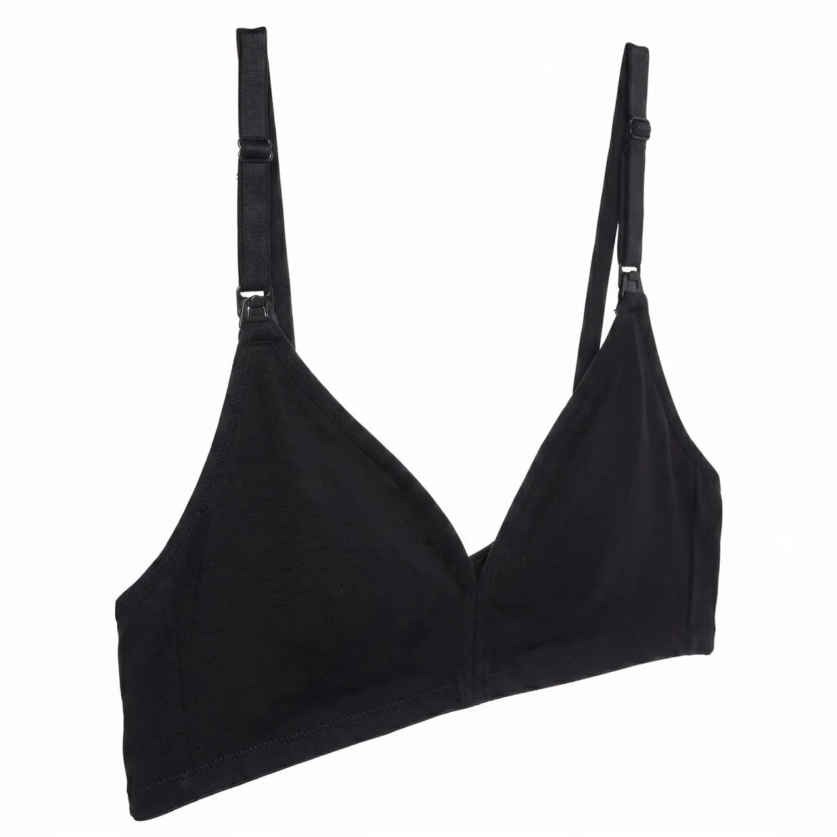 Baby Mom Women's Lace Neckline Non-Padded Nursing Bra