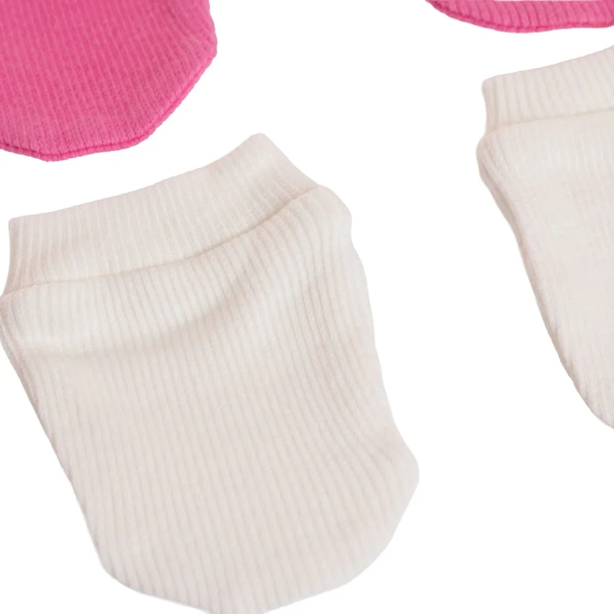 HelloBaby Ribbed Cuff Interlock Baby Scratch Mitts (Newborn)
