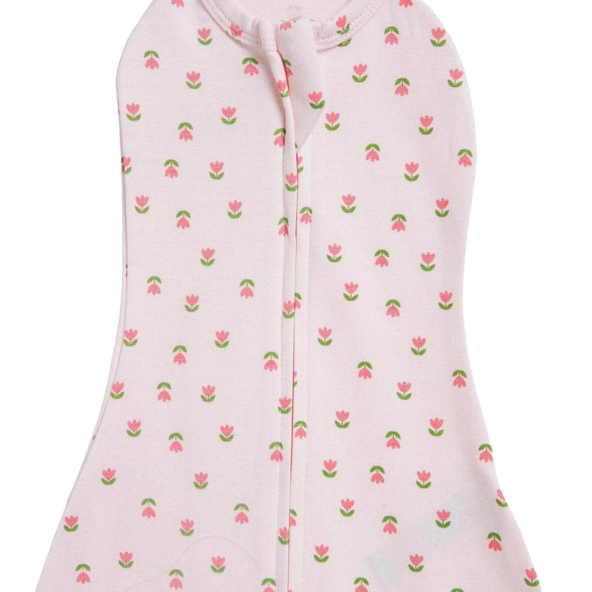 HelloBaby Floral Print Zip-Up Baby Swaddle (Newborn)