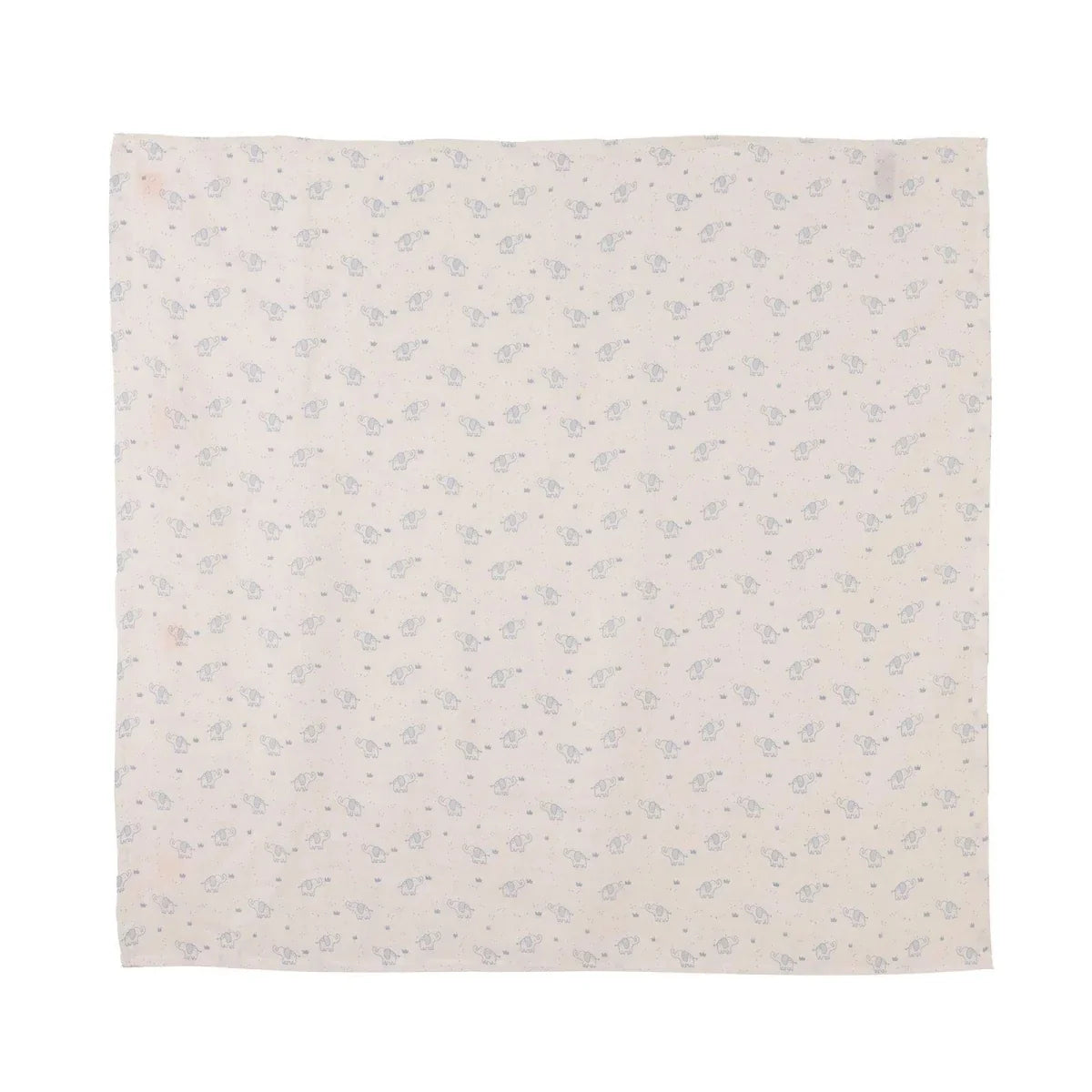 Little Dreams Elephant Print Muslin Baby Blanket (100 x 110 cm)