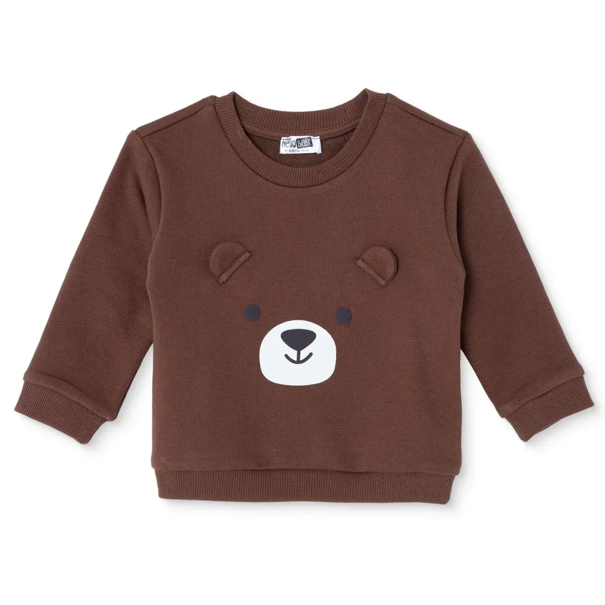 HelloBaby Bear Print Brushed Back Sweat Baby Sweatshirt (6-9 Months to 4-5 Years)