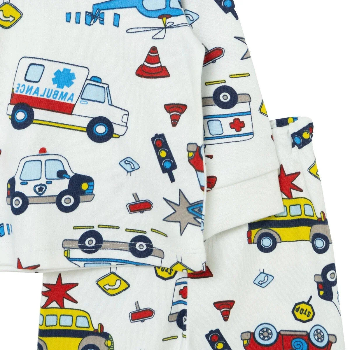 HelloBaby Vehicle Print Interlock Baby Pyjama Set (3-6 Months to 3-4 Years)