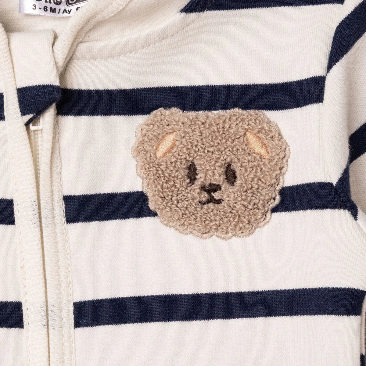 HelloBaby Grandad Collar Printed Baby Cardigan (1-3 Months to 12 Months)