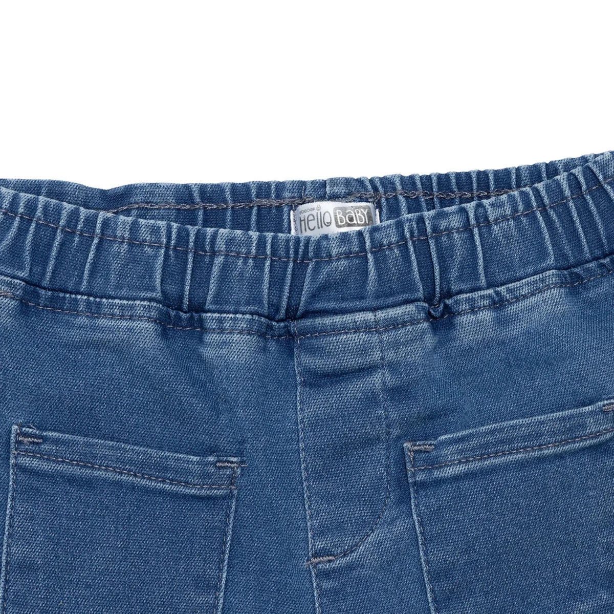 HelloBaby Girls Denim Trousers Buttoned Berry Belle Full Length - Indigo