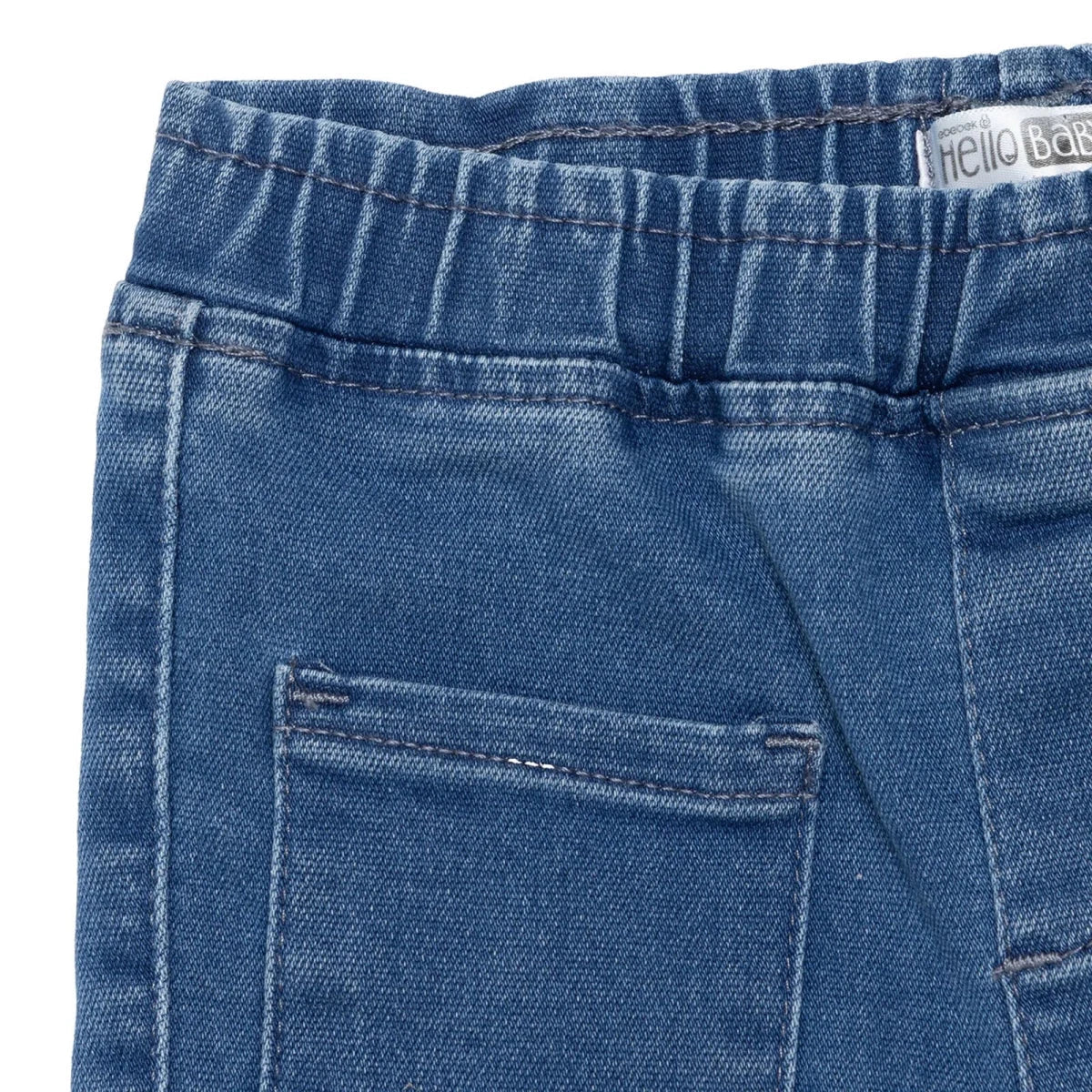HelloBaby Girls Denim Trousers Buttoned Berry Belle Full Length - Indigo