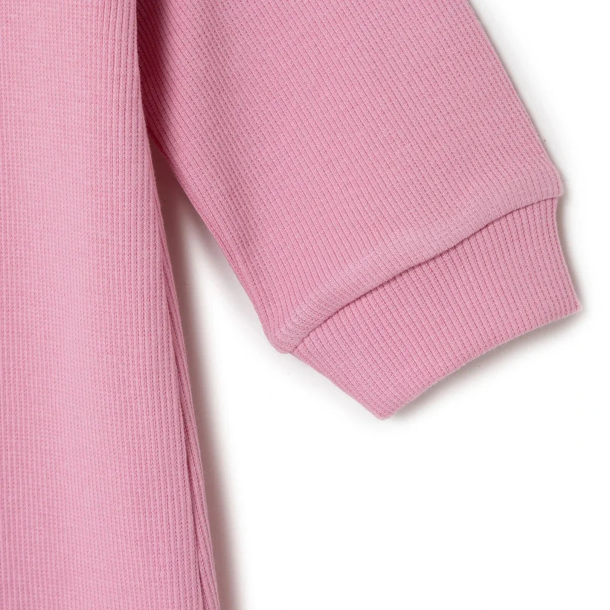 HelloBaby Girls Footed Sleepsuit Zip Fastening Crew Neck Full Length Long Sleeve - Pink