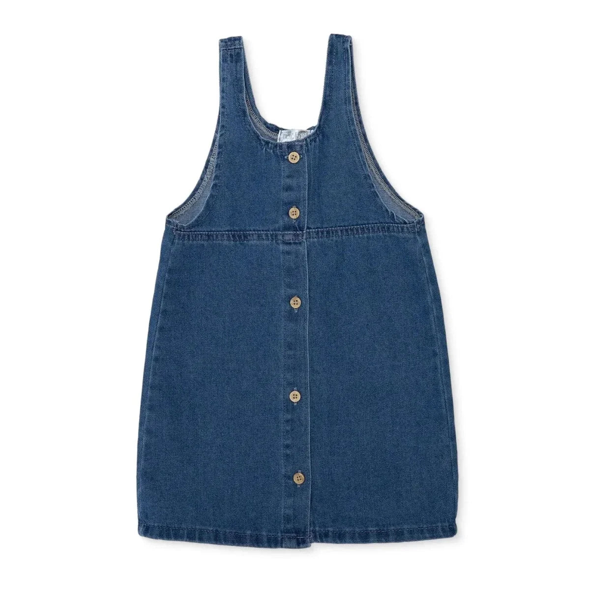 HelloBaby Girls Dress Strawberry Print Snap Fastening Berry Belle Crew Neck Short Length Short Sleev - Indigo