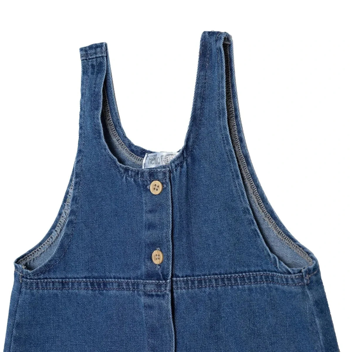 HelloBaby Girls Dress Strawberry Print Snap Fastening Berry Belle Crew Neck Short Length Short Sleev - Indigo