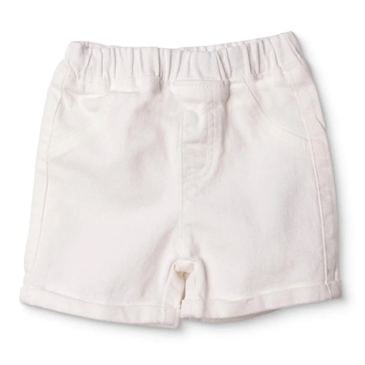 HelloBaby Girls Denim Shorts Buttoned Berry Belle Short Length - Ecru