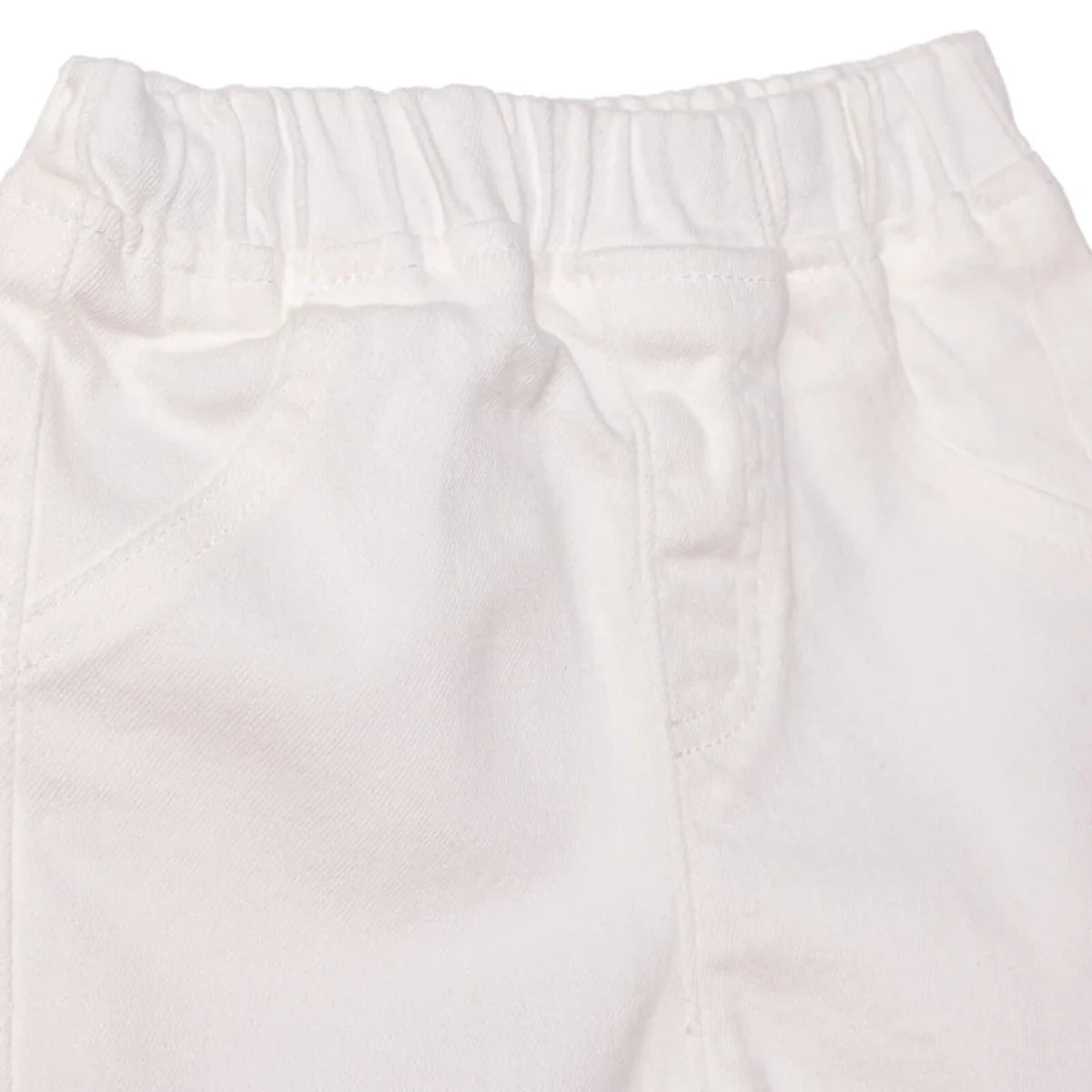 HelloBaby Girls Denim Shorts Buttoned Berry Belle Short Length - Ecru