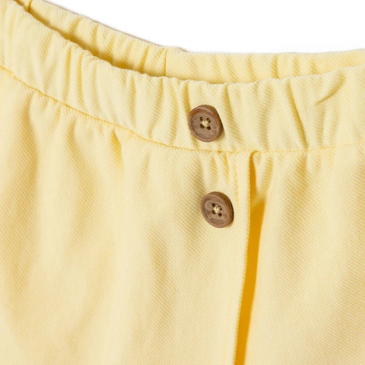 HelloBaby Girls Shorts with Buttons None Short Leg - Yellow