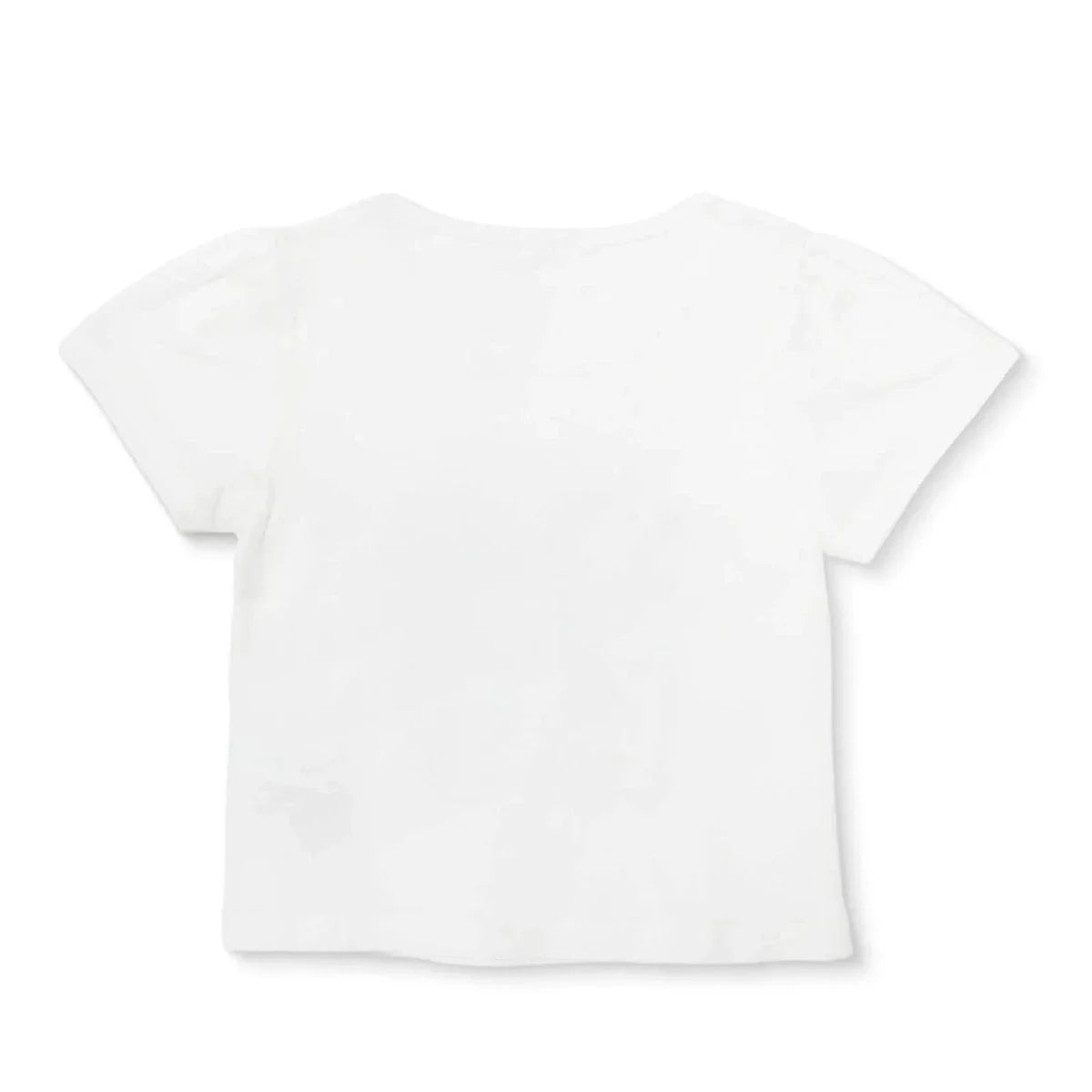 HelloBaby Girls T-shirt Strawberry Print Crew Neck Short Sleeve - Ecru