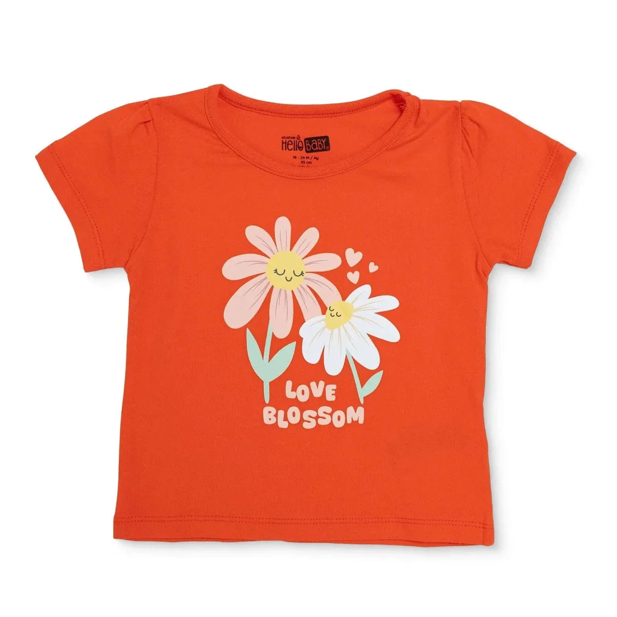 HelloBaby Short Sleeve Jersey Baby T-Shirt (3-6 Months to 3-4 Years)