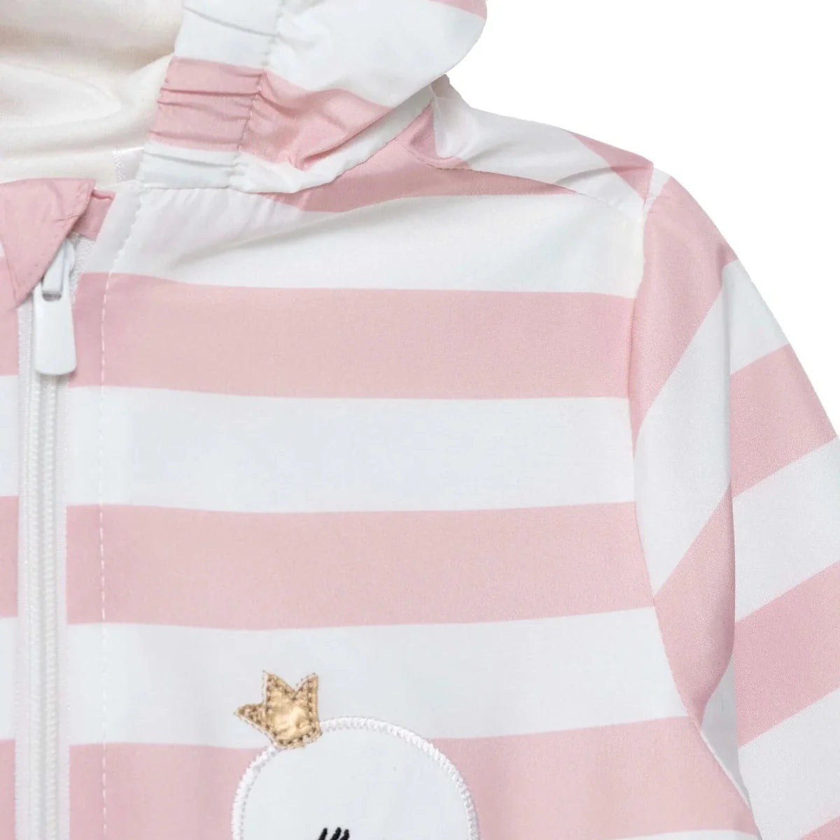 Midimod Girls Raincoat Animal Print Hooded Long Sleeve - Pink Printed
