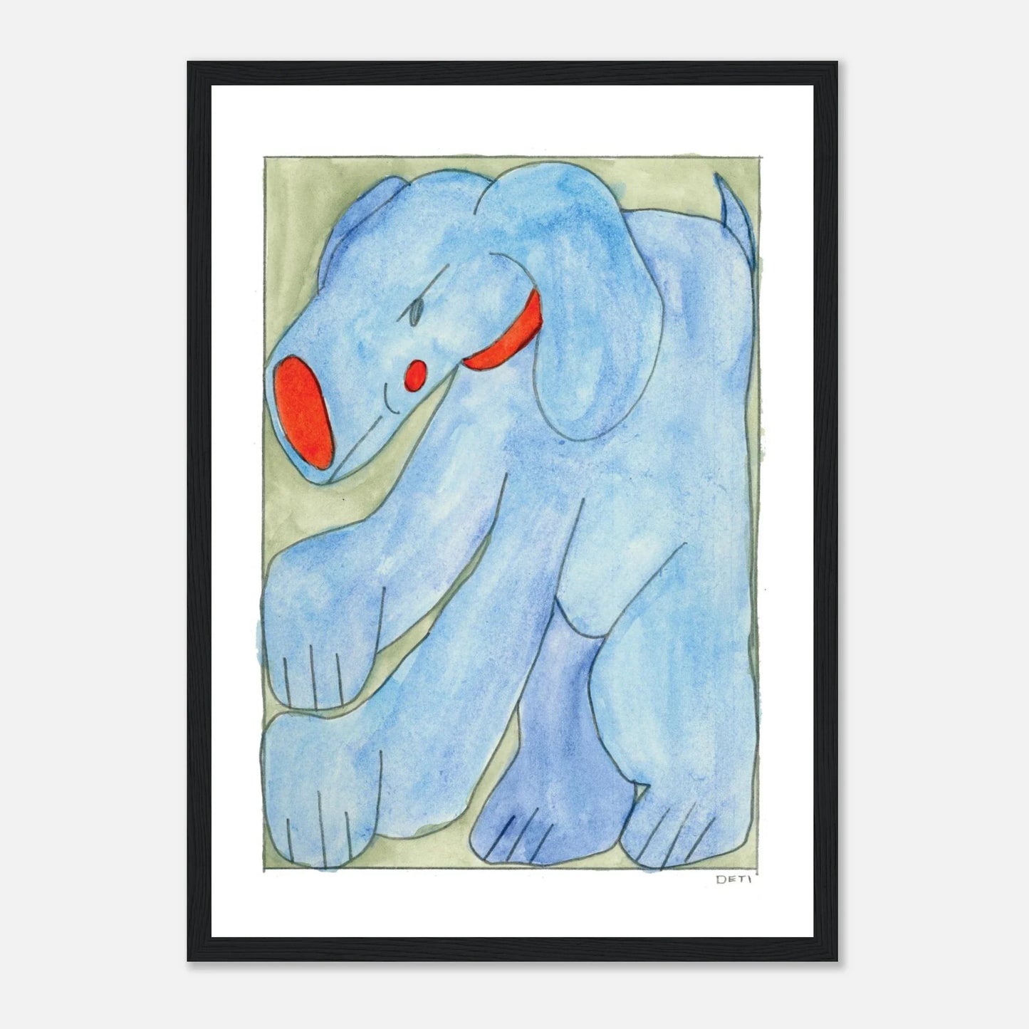 Hayley Deti - 'Boog 2 (Mischief)' Framed Print