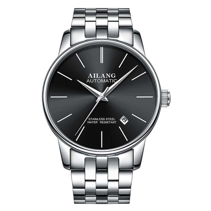 Men's Automatic Mechanical Watch - Rose Gold Black Premium Wrist Watch