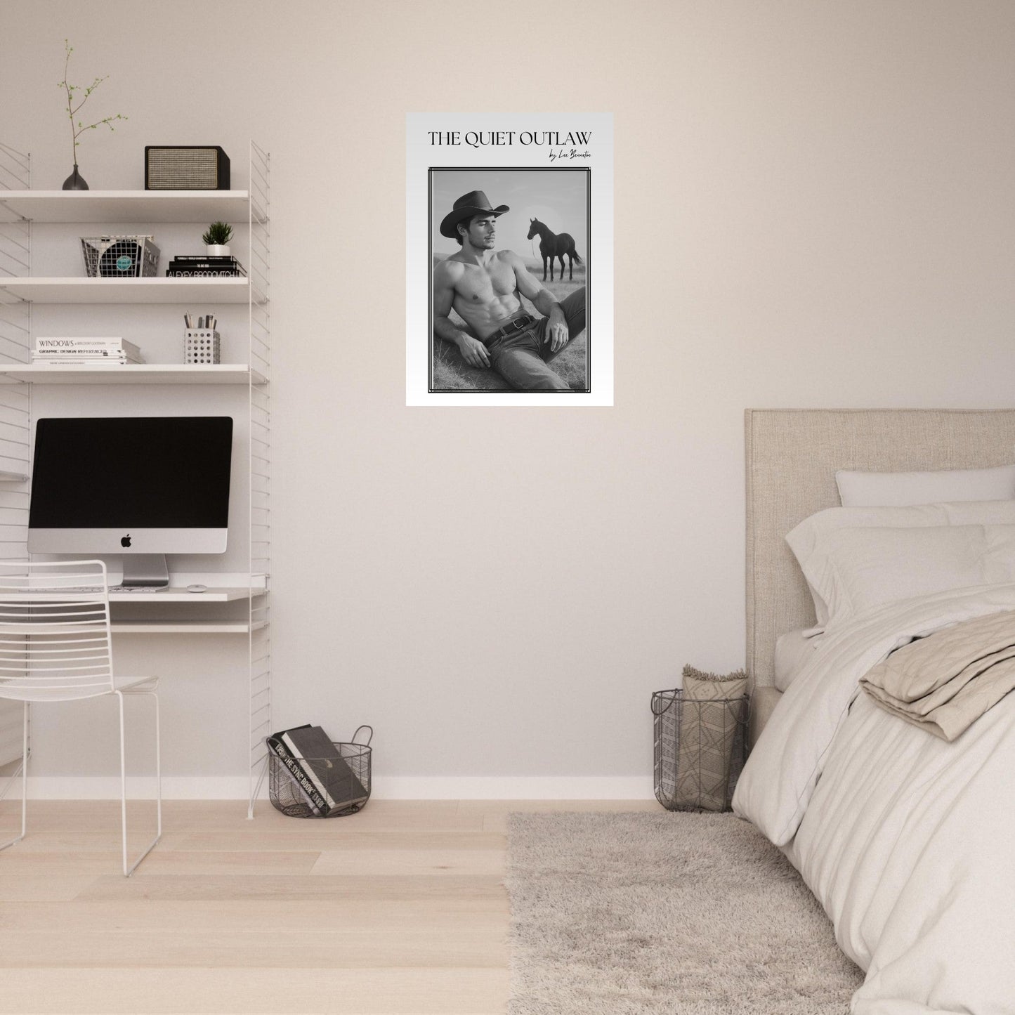 80s Western Cowboy Wall Art - The Quiet Outlaw