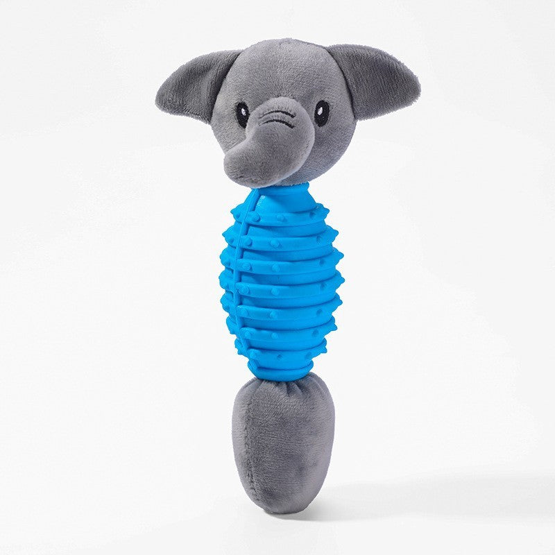 Plush Animal Pet Toy | Interactive TPR & Plush Toy for Dogs & Cats