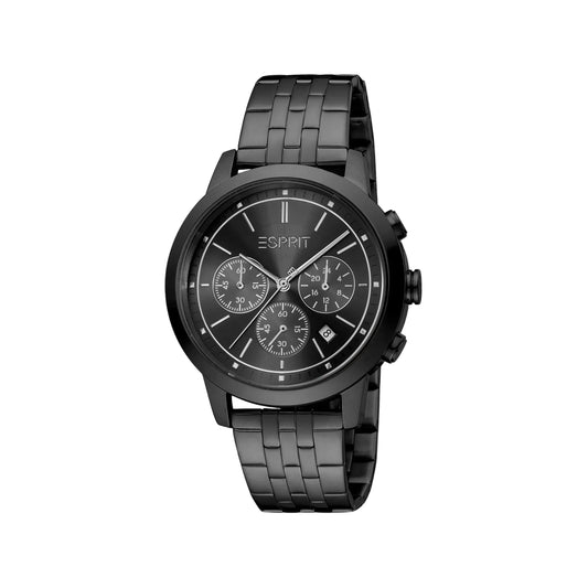 Esprit Men's Black Stainless Steel Watch, Black Dial | Es1g016m0015