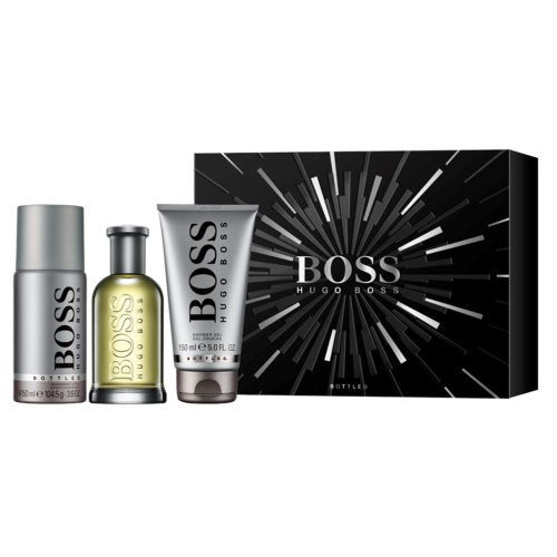 Hugo Boss Boss Bottled Gift Set 100ml EDT + 100ml Shower Gel + 150ml Deodorant Spray Men's Fragrance