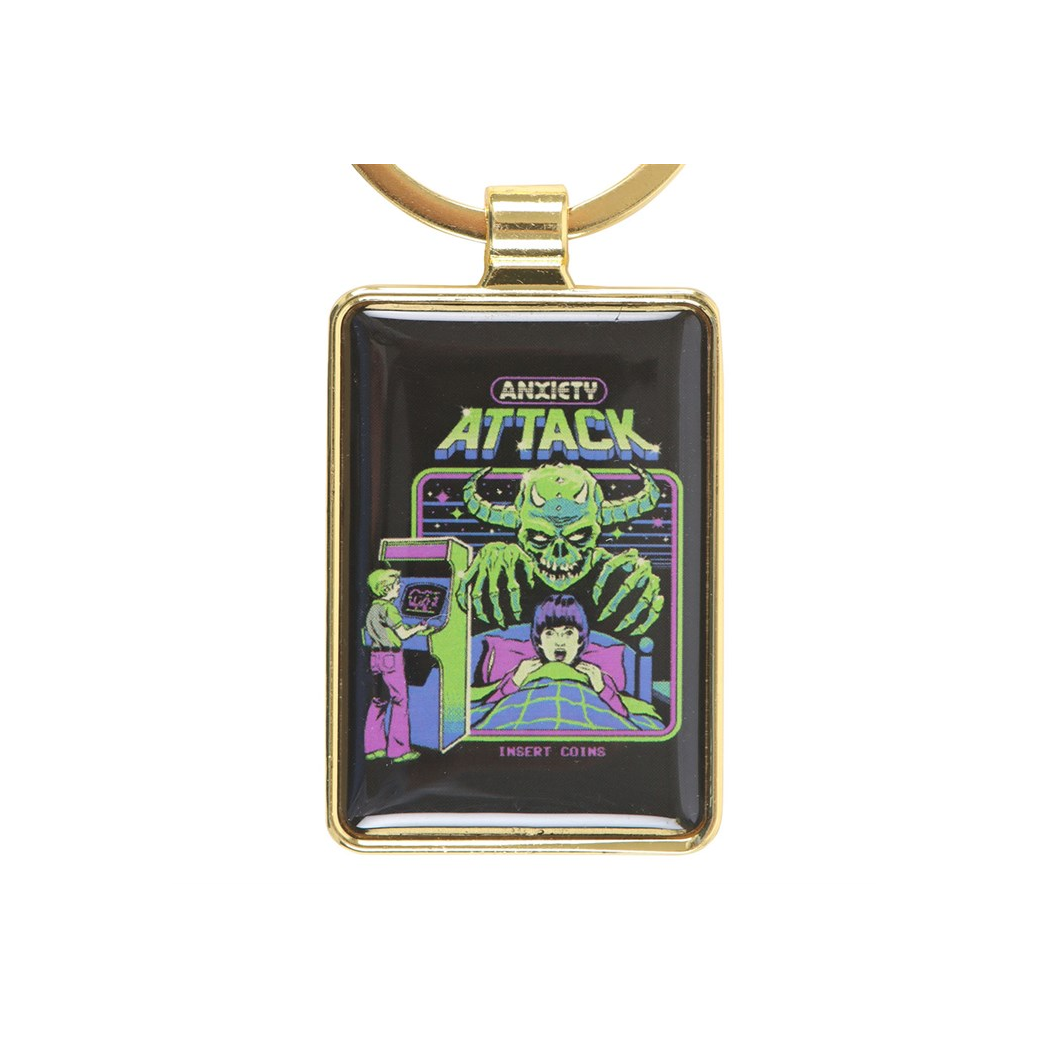 Anxiety Attack Keyring by Steven Rhodes