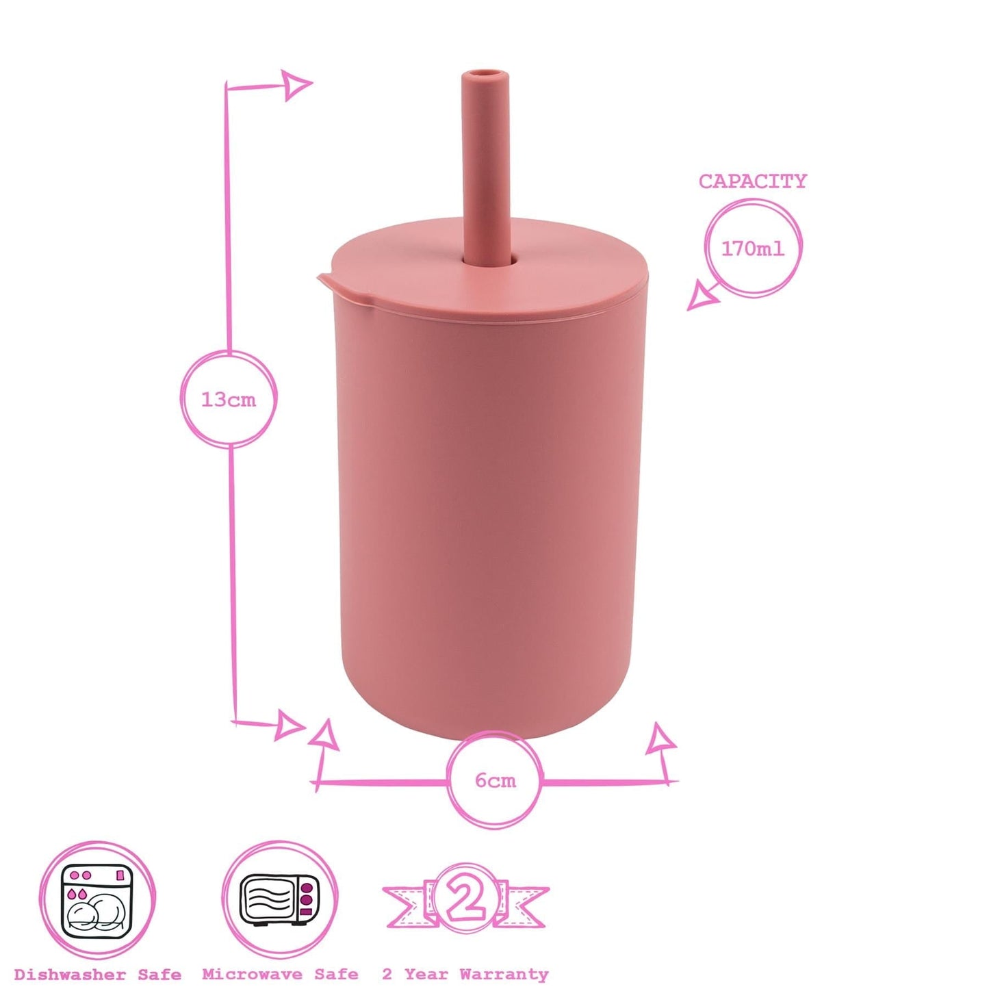 170ml Silicone Baby Training Cup