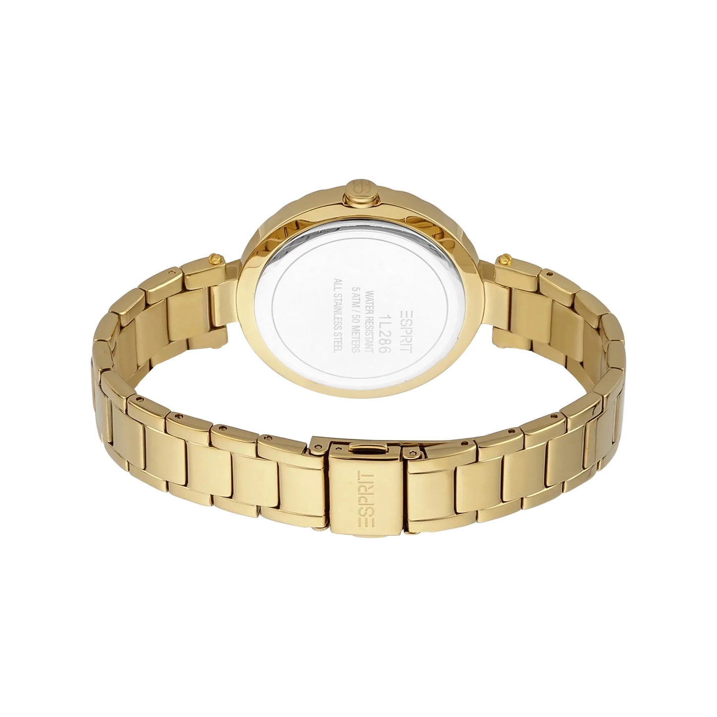 Esprit Women's Gold Stainless Steel Watch, Silver Dial | Es1l063m0055