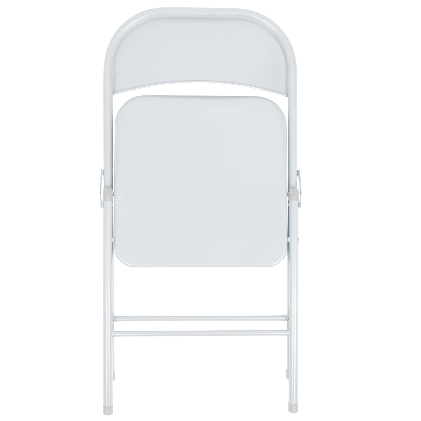 Matt White Metal Folding Chair - Pack of Six
