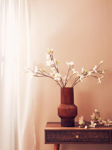 Fiori Tall Cream Magnolia Flower Spray Stem