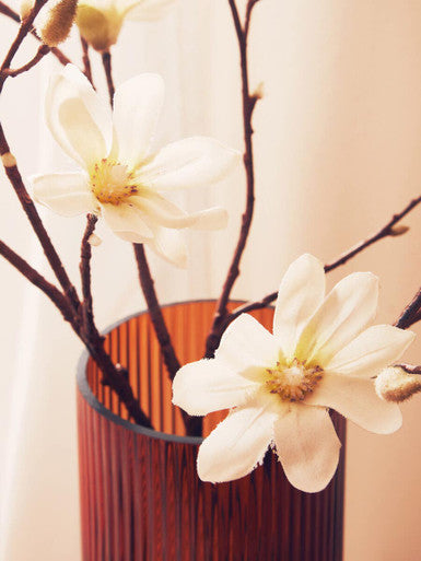 Fiori Tall Cream Magnolia Flower Spray Stem