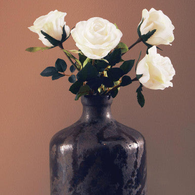 Fiori Artificial flowers White Rose Stem
