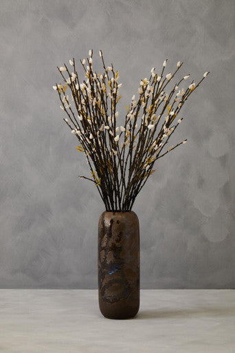 Fiori Tall White Pussy Willow Spray Flower Stem
