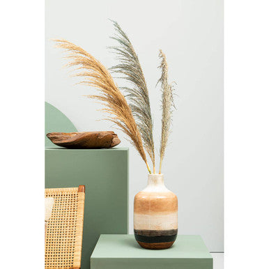 Fiori Pampas Grass Orange Stem