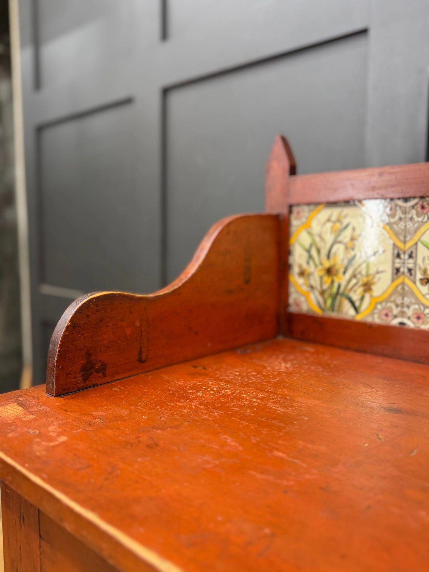 Antique Pine Washstand  Side Table / Dressing Table / Sideboard Desk