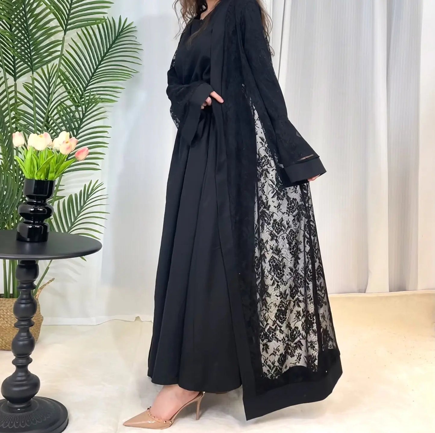 Bell Sleeve Abaya - Professional Elegance