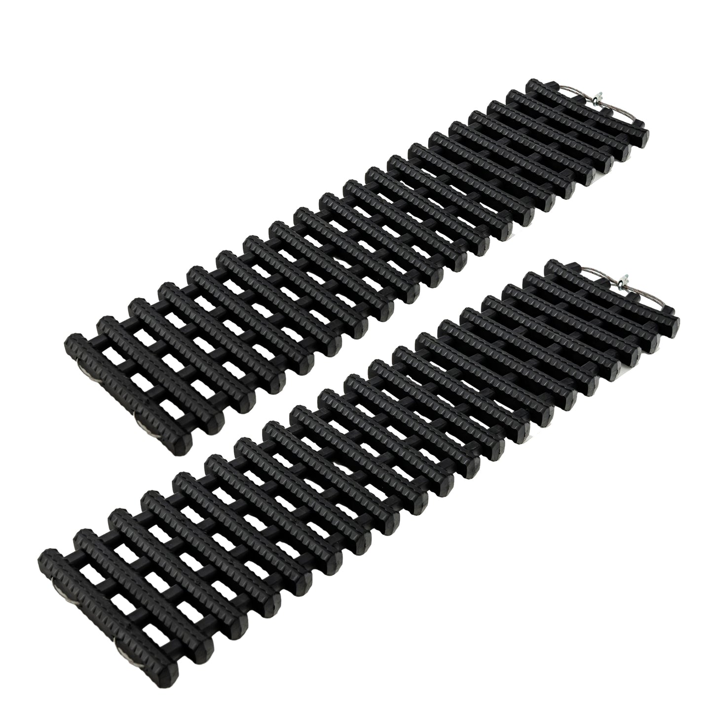 2 Pack Tire Traction Mats Portable TPR Recovery Track Pad with Bag-L