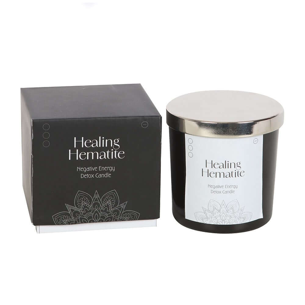 Gothic Gifts Healing Hematite Detox Candle