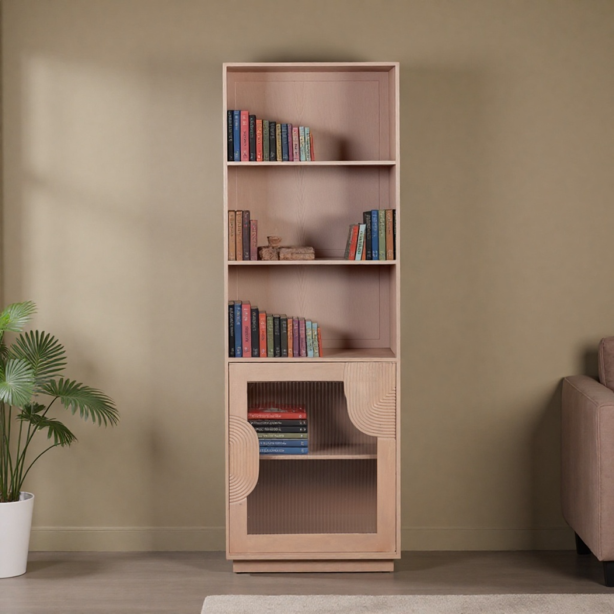 Indus Solid Wood Bookcase