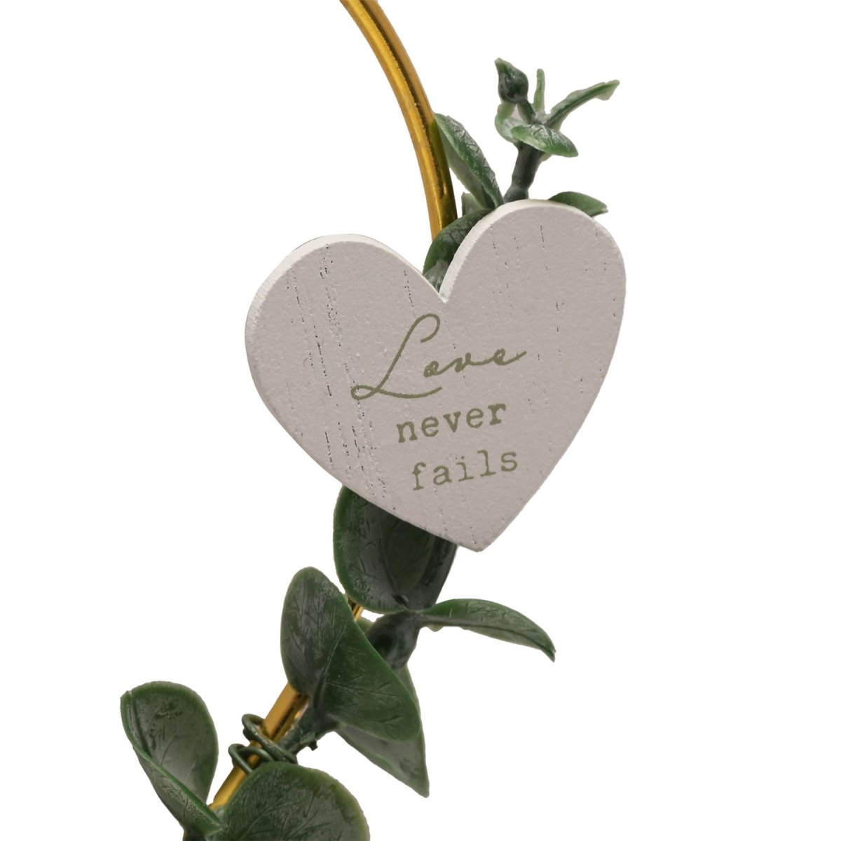 Love Story 'Love Is Patient' Heart Wreath