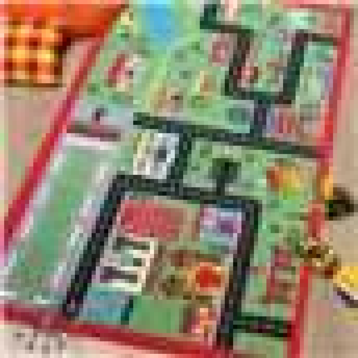 KIDS GREEN TOWN RUG 100x165cm
