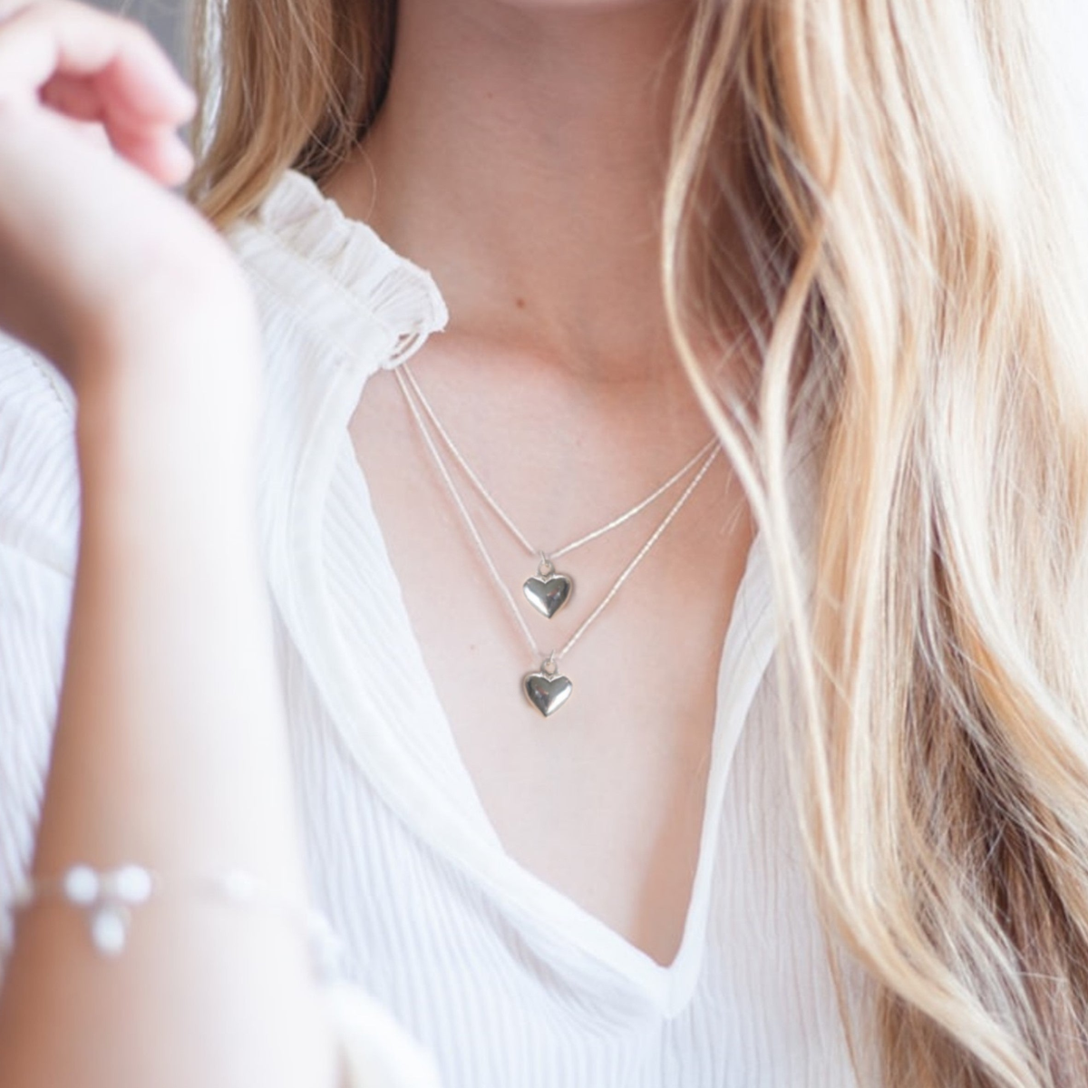 Merry Christmas Gift Hamper | Silver Heart Necklace & Jewellery Box Gift