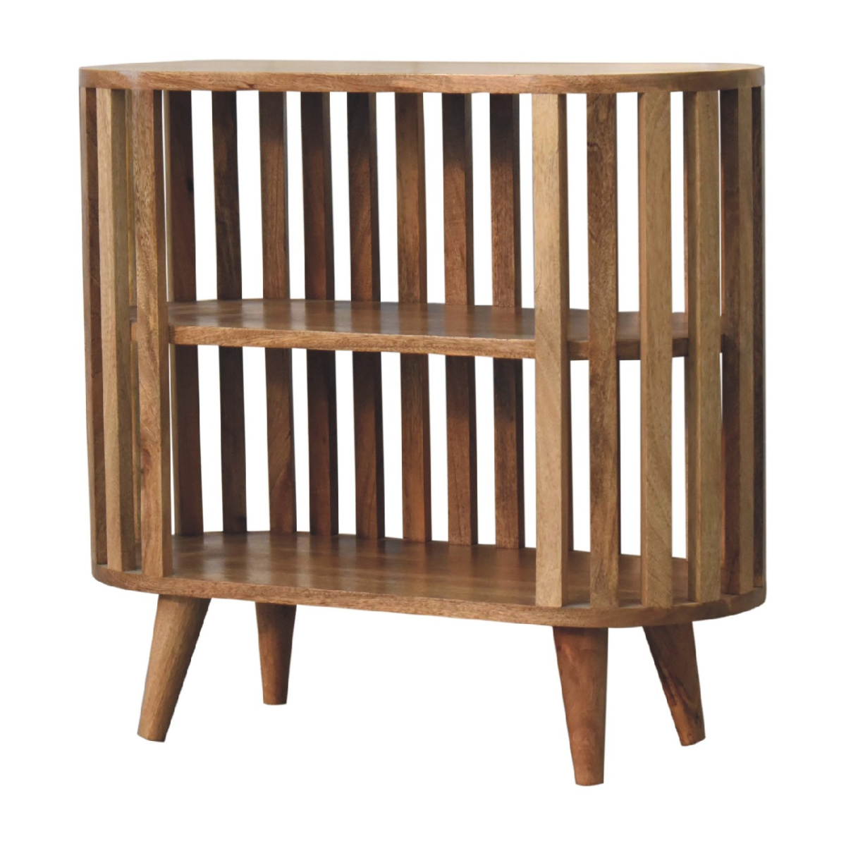 Artisan Furniture Solid Wood Ariella Cabinet, Light Brown, 2 Shelves