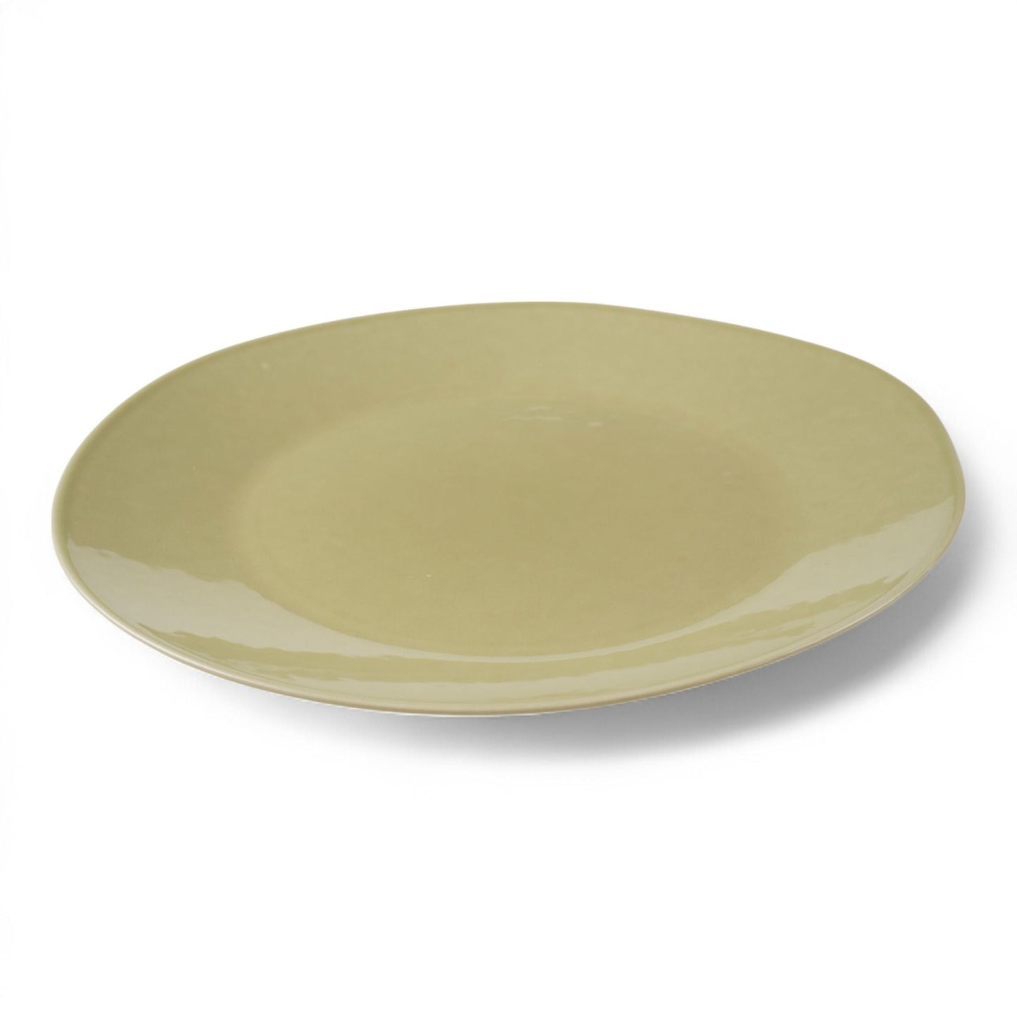 Porcelain Dinner Plate - Lindis Series, Moss Green - 27cm Diameter