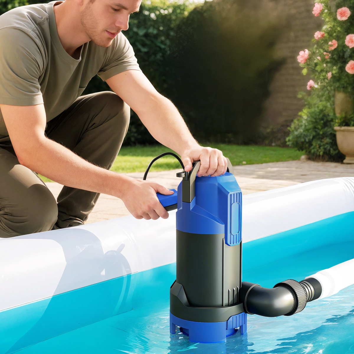 Outsunny 750W Water Pump with Float Switch, 20000L/H Electric Sump Pump
