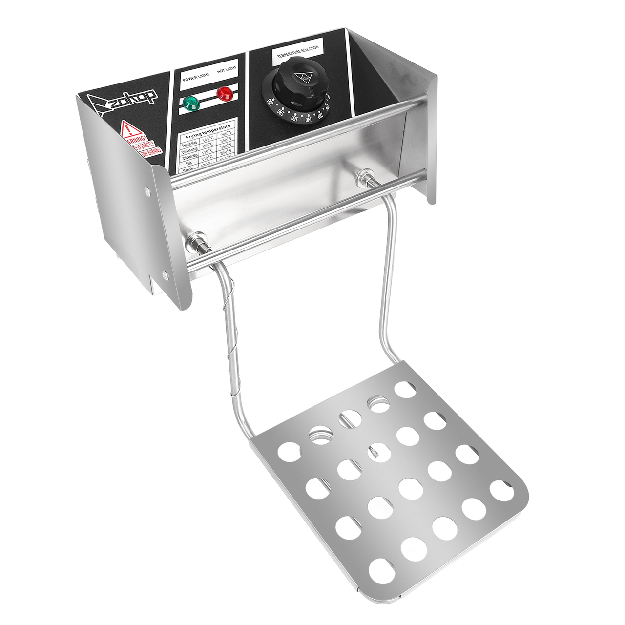 [Replace old code: 52344960] EH82 2500W 220-240V 12.7QT/12L Stainless Steel Double Cylinder Electric Fryer UK Plug