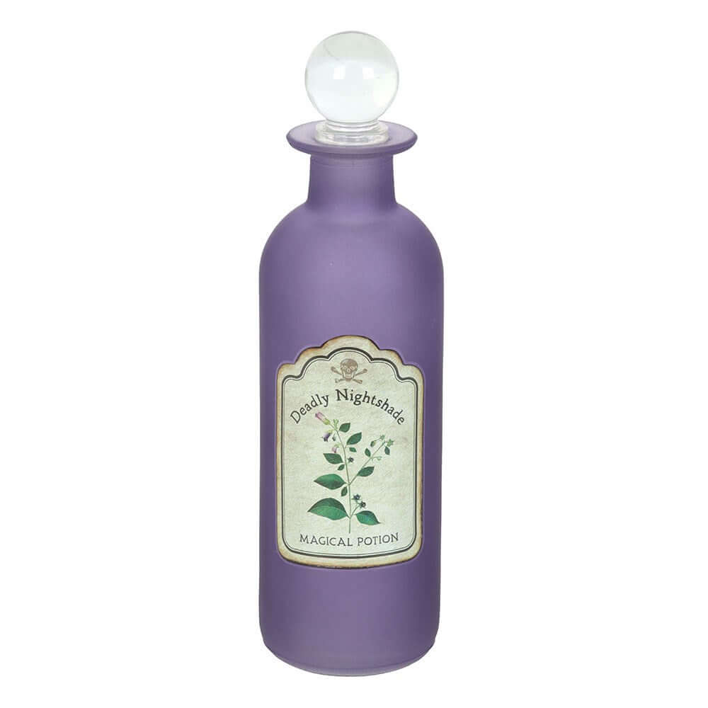 Gothic Gifts Deadly Nightshade Decorative Glass Potion Bottle